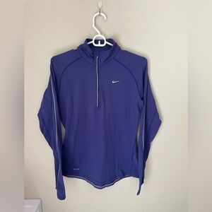 Nike Dri Fit Quarter Zip Running Pullover Size Medium